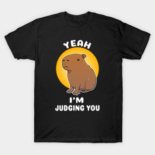 Yeah I'm judging you Capybara Cartoon T-Shirt